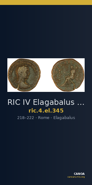RIC IV Elagabalus 345 — CANOA
