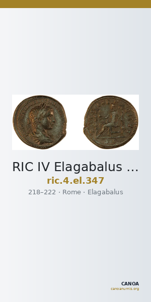 RIC IV Elagabalus 347 — CANOA