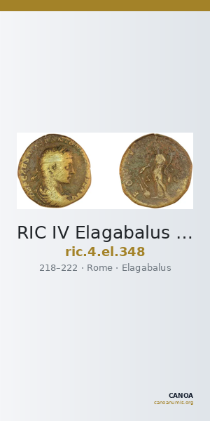 RIC IV Elagabalus 348 — CANOA