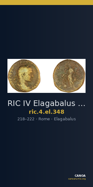 RIC IV Elagabalus 348 — CANOA