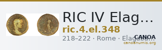 RIC IV Elagabalus 348 — CANOA