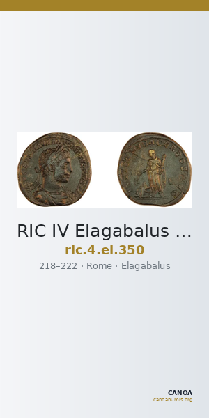 RIC IV Elagabalus 350 — CANOA