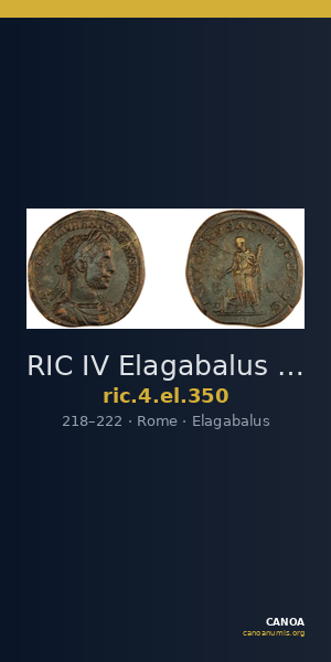 RIC IV Elagabalus 350 — CANOA