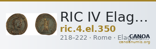 RIC IV Elagabalus 350 — CANOA