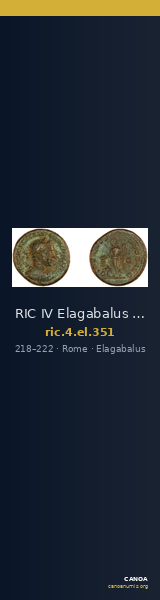 RIC IV Elagabalus 351 — CANOA