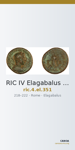 RIC IV Elagabalus 351 — CANOA