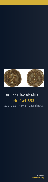 RIC IV Elagabalus 353 — CANOA