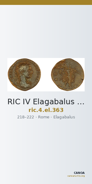 RIC IV Elagabalus 363 — CANOA