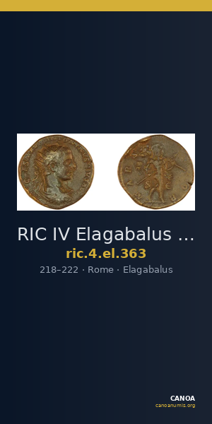 RIC IV Elagabalus 363 — CANOA