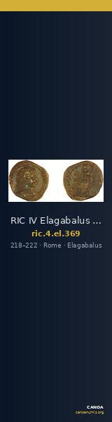 RIC IV Elagabalus 369 — CANOA