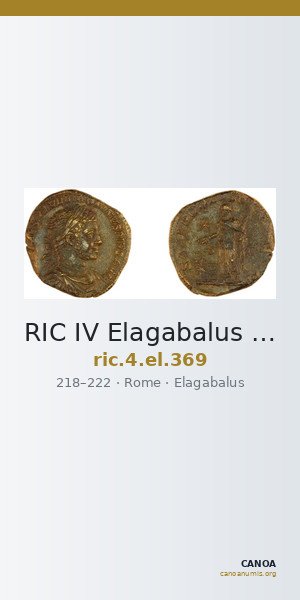 RIC IV Elagabalus 369 — CANOA