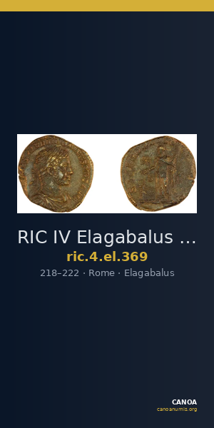 RIC IV Elagabalus 369 — CANOA