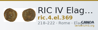 RIC IV Elagabalus 369 — CANOA