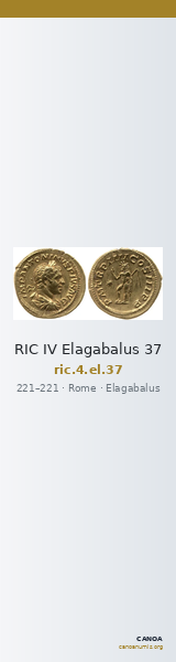 RIC IV Elagabalus 37 — CANOA