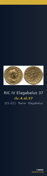 RIC IV Elagabalus 37 — CANOA