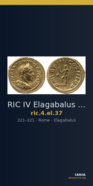 RIC IV Elagabalus 37 — CANOA