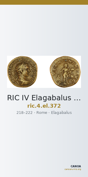 RIC IV Elagabalus 372 — CANOA