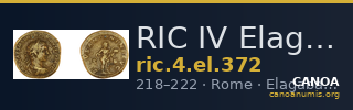 RIC IV Elagabalus 372 — CANOA