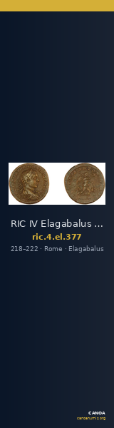 RIC IV Elagabalus 377 — CANOA