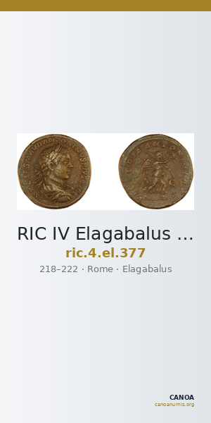 RIC IV Elagabalus 377 — CANOA
