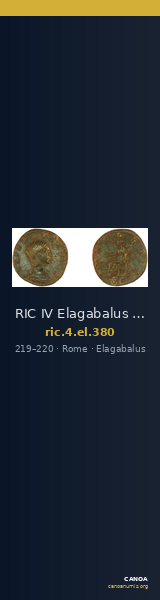 RIC IV Elagabalus 380 — CANOA