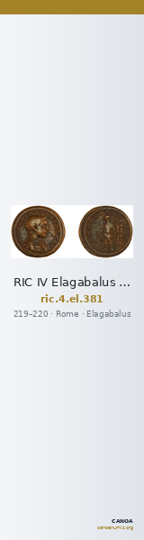 RIC IV Elagabalus 381 — CANOA