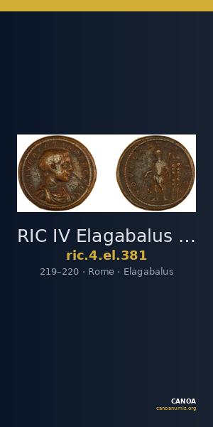 RIC IV Elagabalus 381 — CANOA