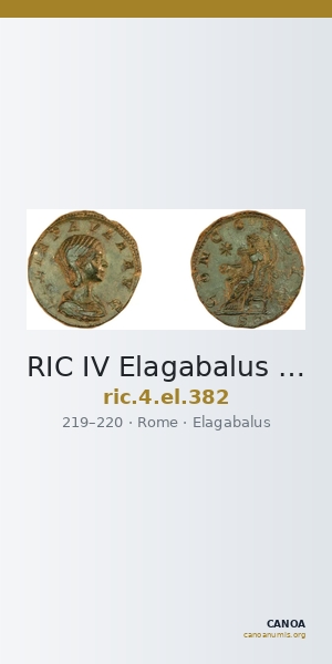 RIC IV Elagabalus 382 — CANOA