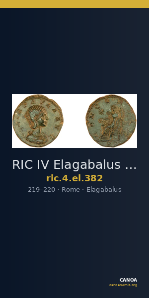 RIC IV Elagabalus 382 — CANOA
