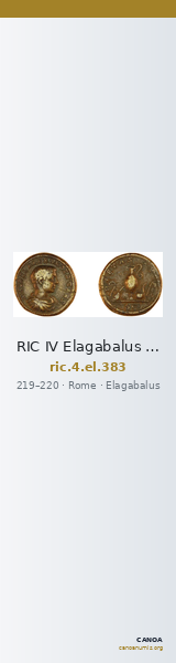 RIC IV Elagabalus 383 — CANOA