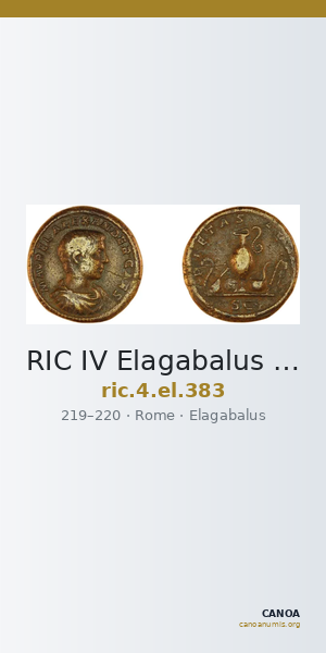 RIC IV Elagabalus 383 — CANOA