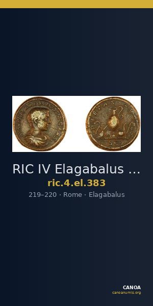 RIC IV Elagabalus 383 — CANOA
