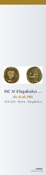 RIC IV Elagabalus 385 — CANOA