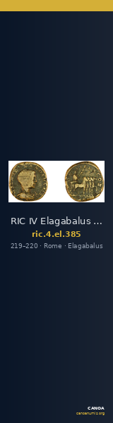 RIC IV Elagabalus 385 — CANOA