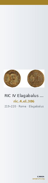 RIC IV Elagabalus 386 — CANOA