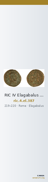 RIC IV Elagabalus 387 — CANOA
