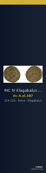 RIC IV Elagabalus 387 — CANOA