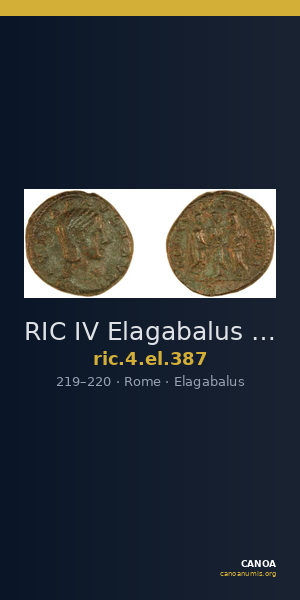 RIC IV Elagabalus 387 — CANOA