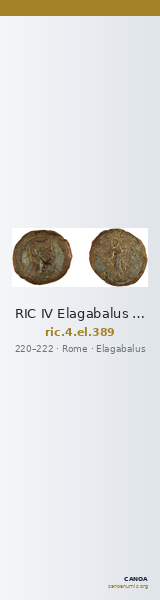RIC IV Elagabalus 389 — CANOA