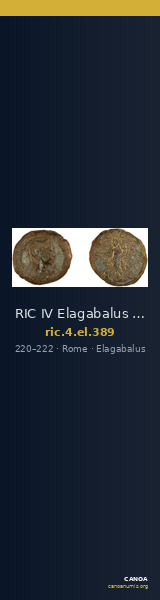 RIC IV Elagabalus 389 — CANOA