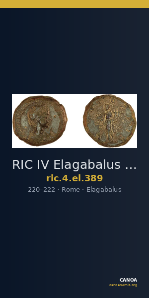 RIC IV Elagabalus 389 — CANOA