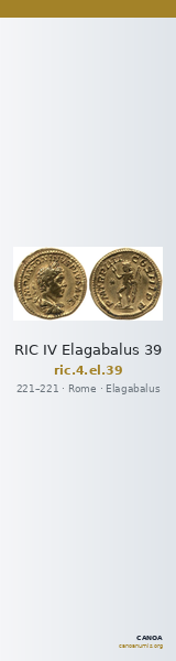 RIC IV Elagabalus 39 — CANOA