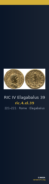 RIC IV Elagabalus 39 — CANOA