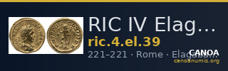 RIC IV Elagabalus 39 — CANOA