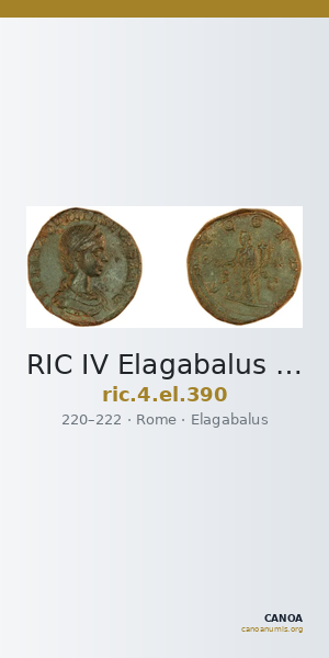 RIC IV Elagabalus 390 — CANOA