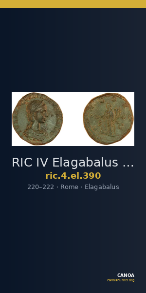 RIC IV Elagabalus 390 — CANOA