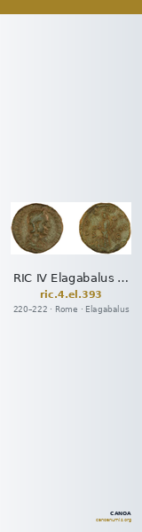 RIC IV Elagabalus 393 — CANOA