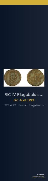RIC IV Elagabalus 393 — CANOA
