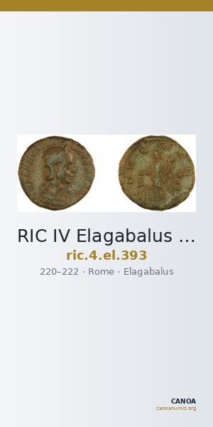 RIC IV Elagabalus 393 — CANOA