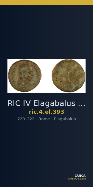 RIC IV Elagabalus 393 — CANOA